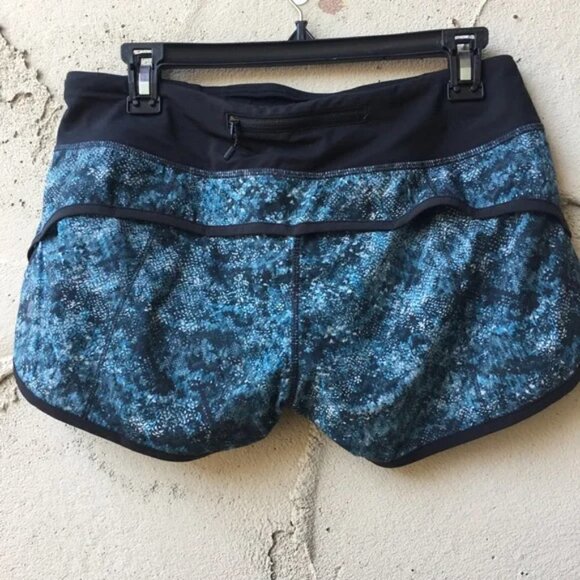 RARE Lululemon Speed Short 2.5" Fairisle Multi Black Size 6 - Picture 1 of 8